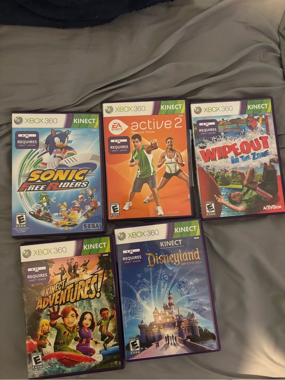 Xbox 360 Kinect bundle of 5 games